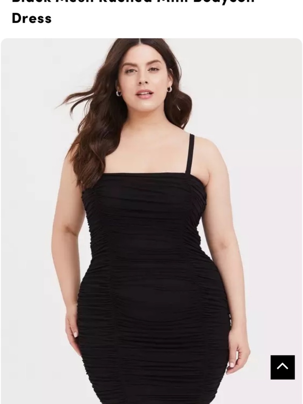 Torrid Black Ruched Bodycon Midi Dress